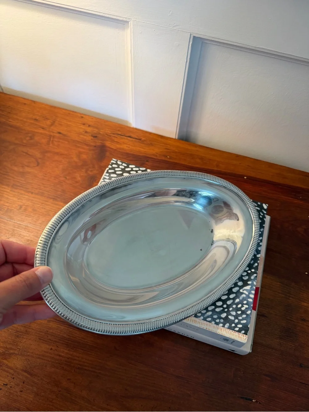 Vintage Silver-Plated Oval Serving Platter